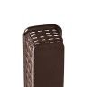 Cesto Multiusos Plstico Rattan Retangular Castanho 800ml 24.2X8X6cm