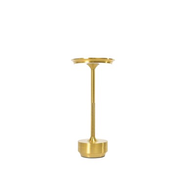 Candeeiro Mesa Alumínio Tátil Regulável Luzes Led 13X29cm