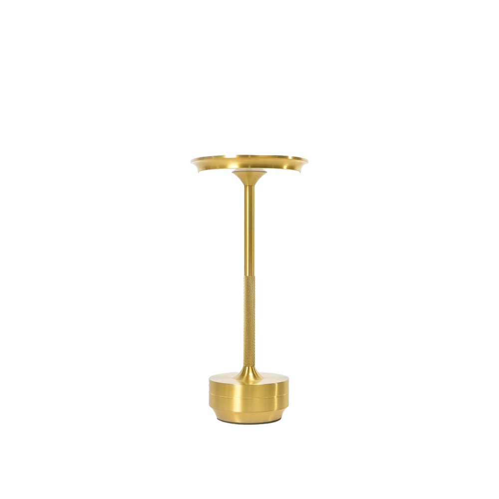 Candeeiro Mesa Alumínio Tátil Regulável Luzes Led 13X29cm
