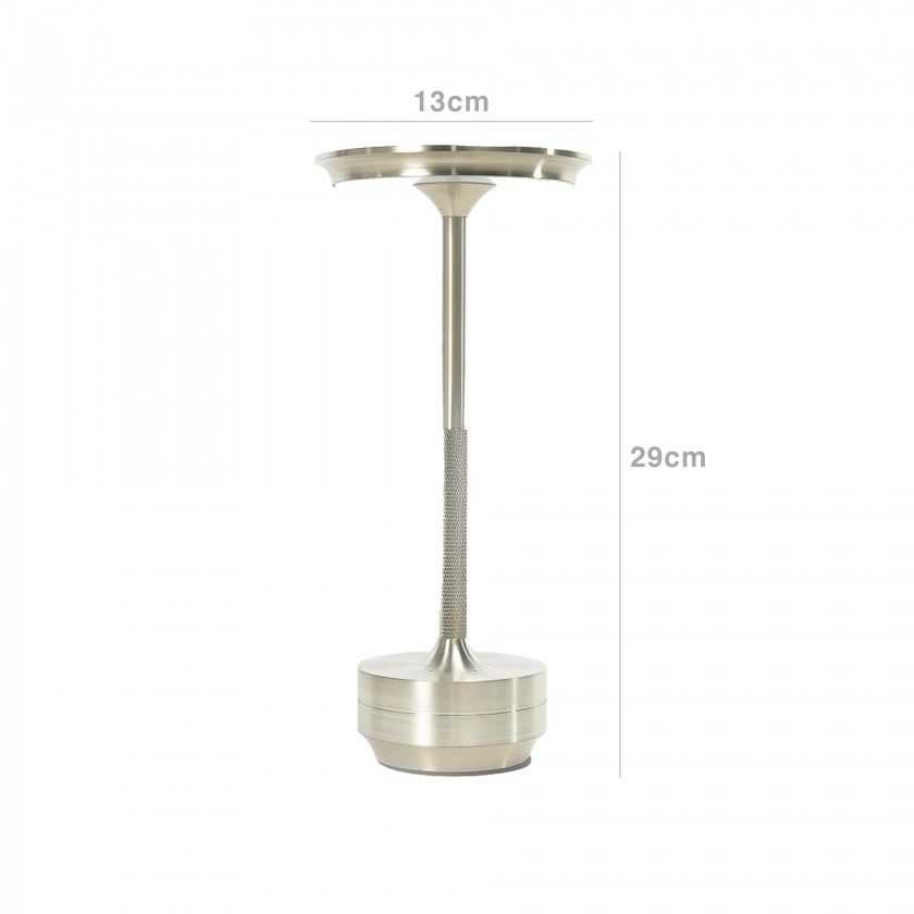 Candeeiro Mesa Alumnio Ttil Regulvel Luzes Led 13X29cm