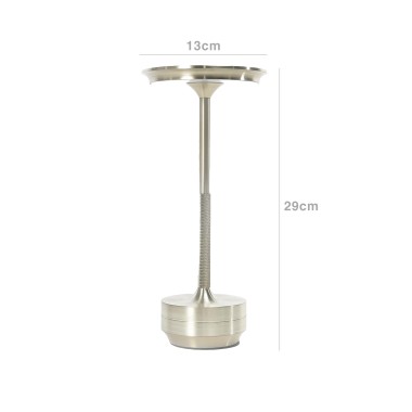 Candeeiro Mesa Alum�nio T�til Regul�vel Luzes Led 13X29cm