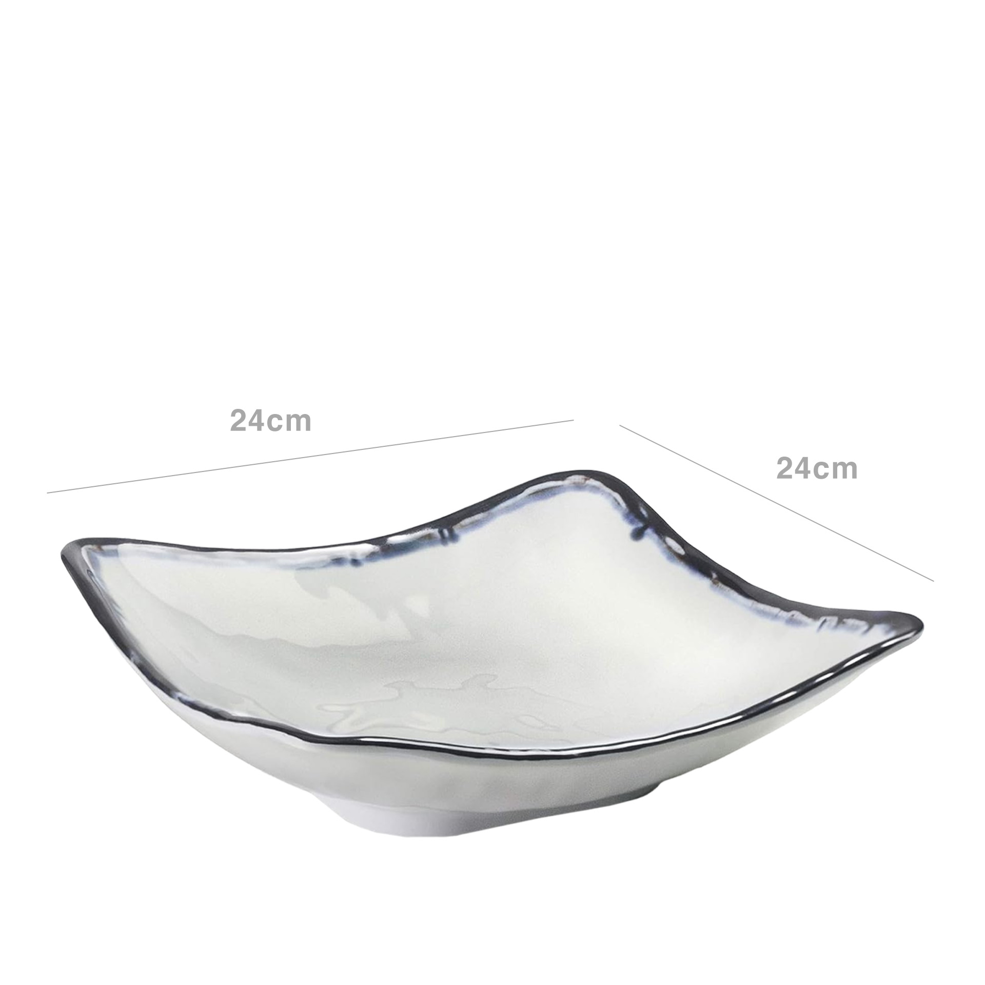 Travessa Melamina Sea Quadrada 24X24cm