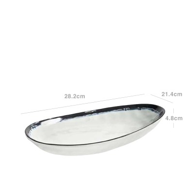 Travessa Melamina Sea L�grima 28.2X21.4X4.8cm