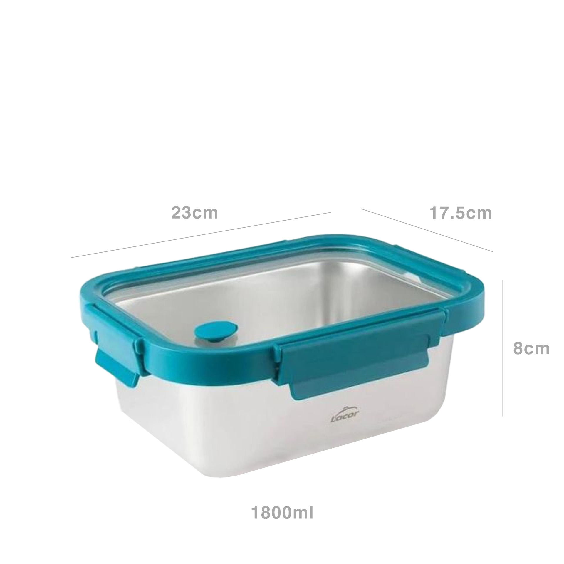 Caixa Hermética Etern Retangular 1800ml 23X17.5X8cm