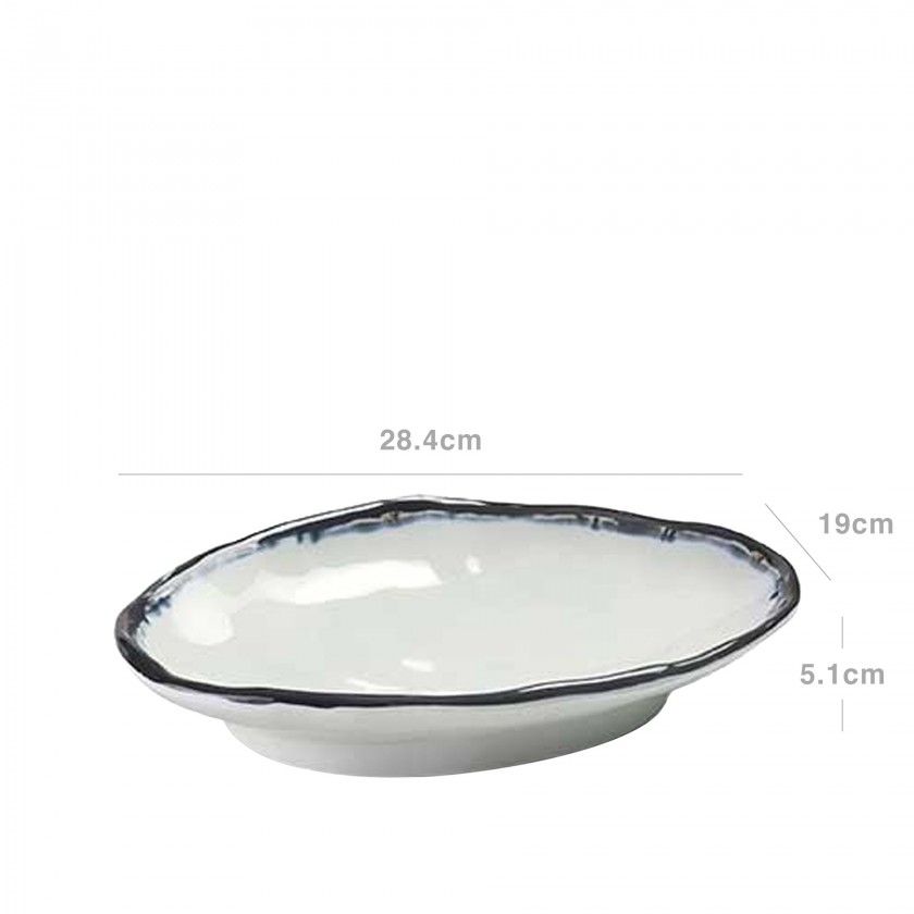 Travessa Melamina Sea Oval 28.4X19X5.1cm Travessa Melamina Sea Oval 28.4X19X5.1cm