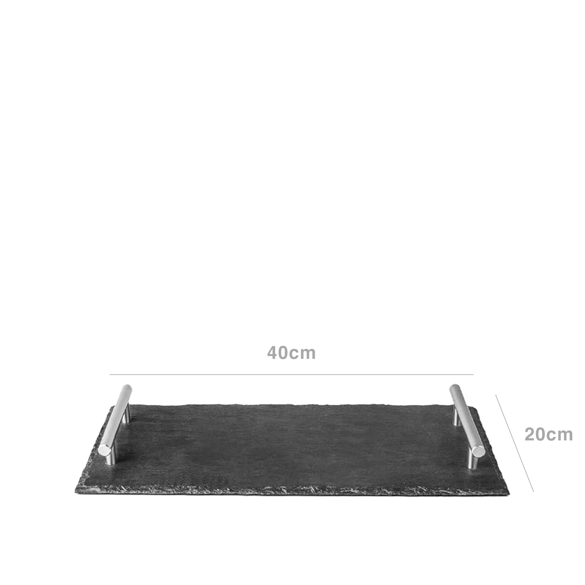 Bandeja Ardósia com Asas 40X20X5cm