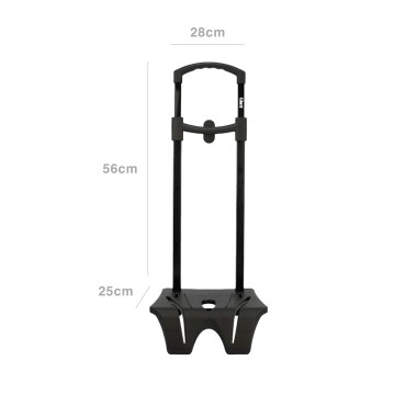 Trolley para Mochila Ghuts Preto 28X56X25cm