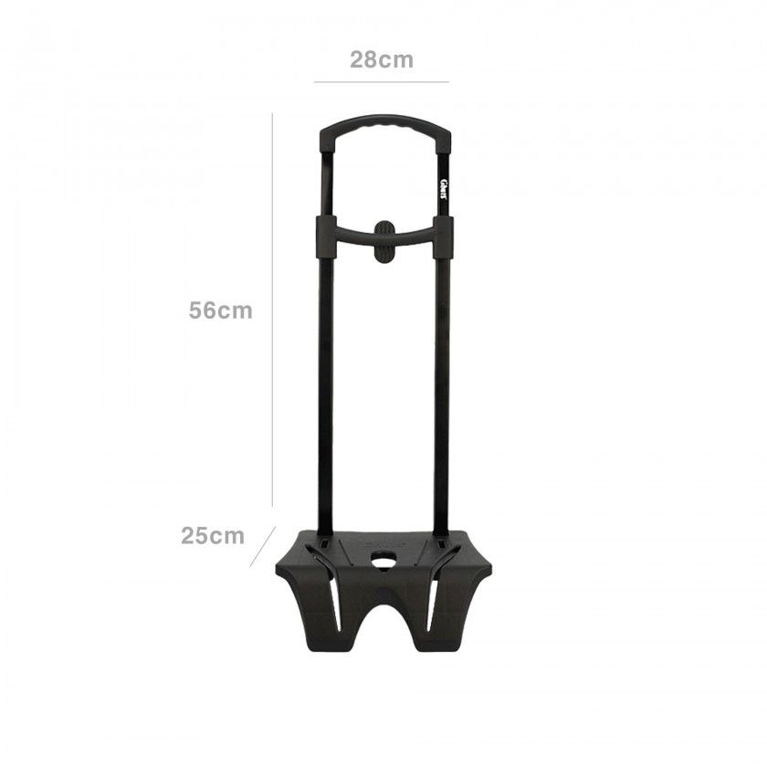Trolley para Mochila Ghuts Preto 28X56X25cm