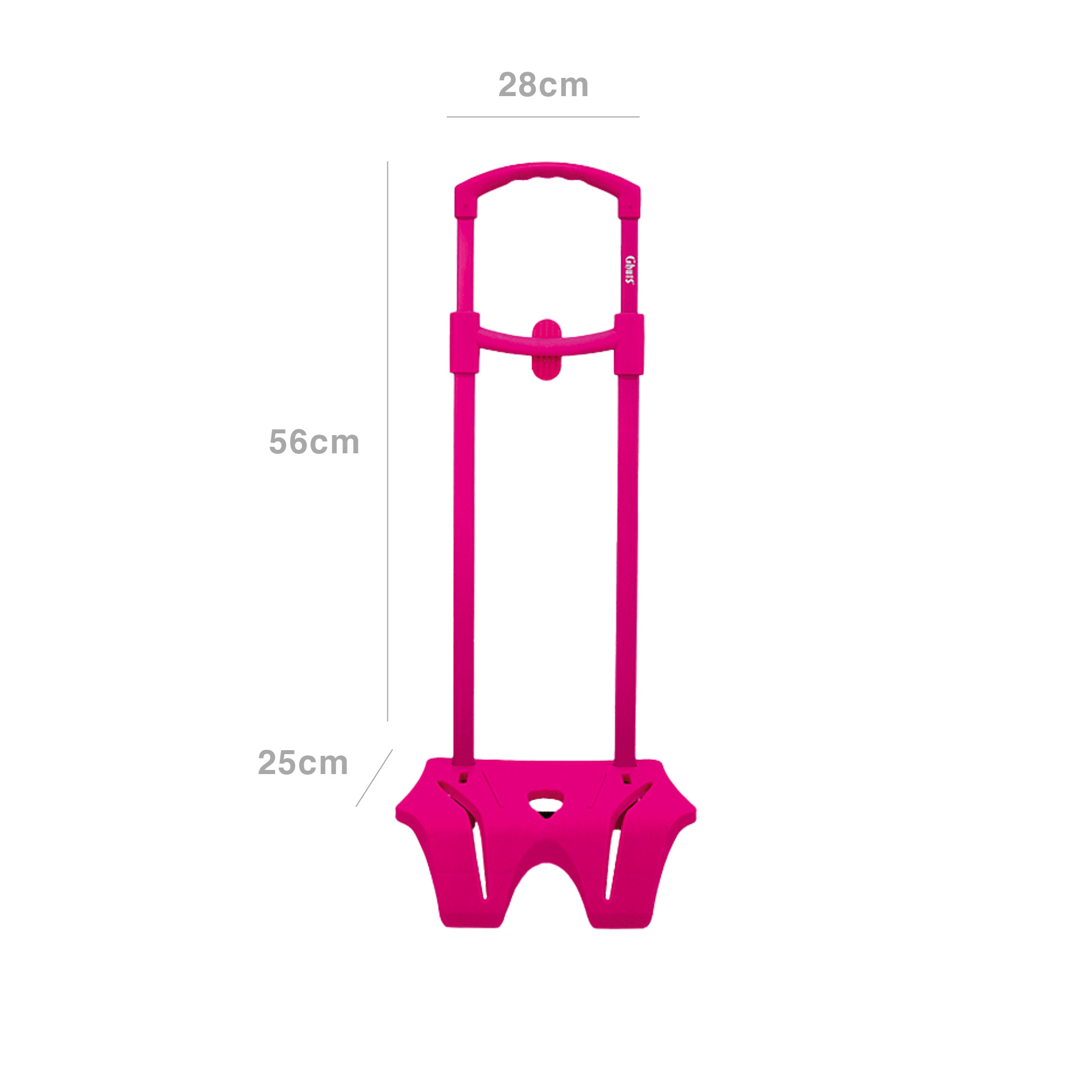 Trolley para Mochila Ghuts Rosa 28X56X25cm