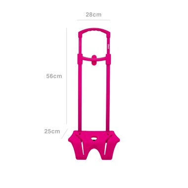 Trolley para Mochila Ghuts Rosa 28X56X25cm