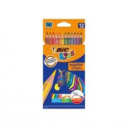 Lpis Cor Bic Kids Evolution Stripes 3mm 12 Cores