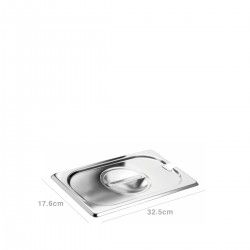 Tampa Inox para Cuvete Gastronorm 32.5X26.5cm