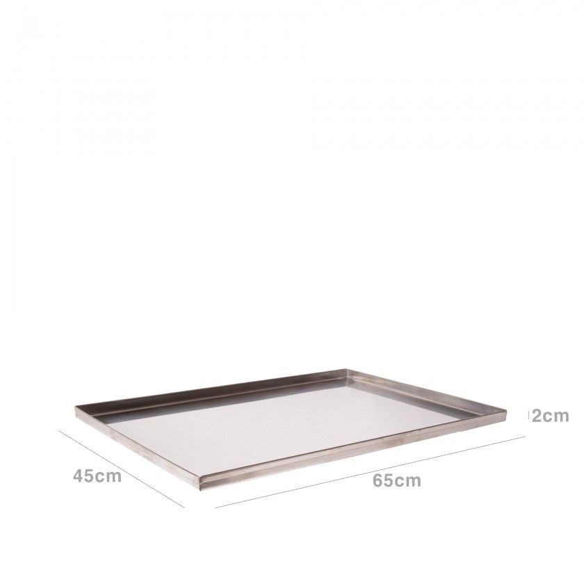 Tabuleiro Inox sem Asas 65X45X2cm Tabuleiro Inox sem Asas 65X45X2cm