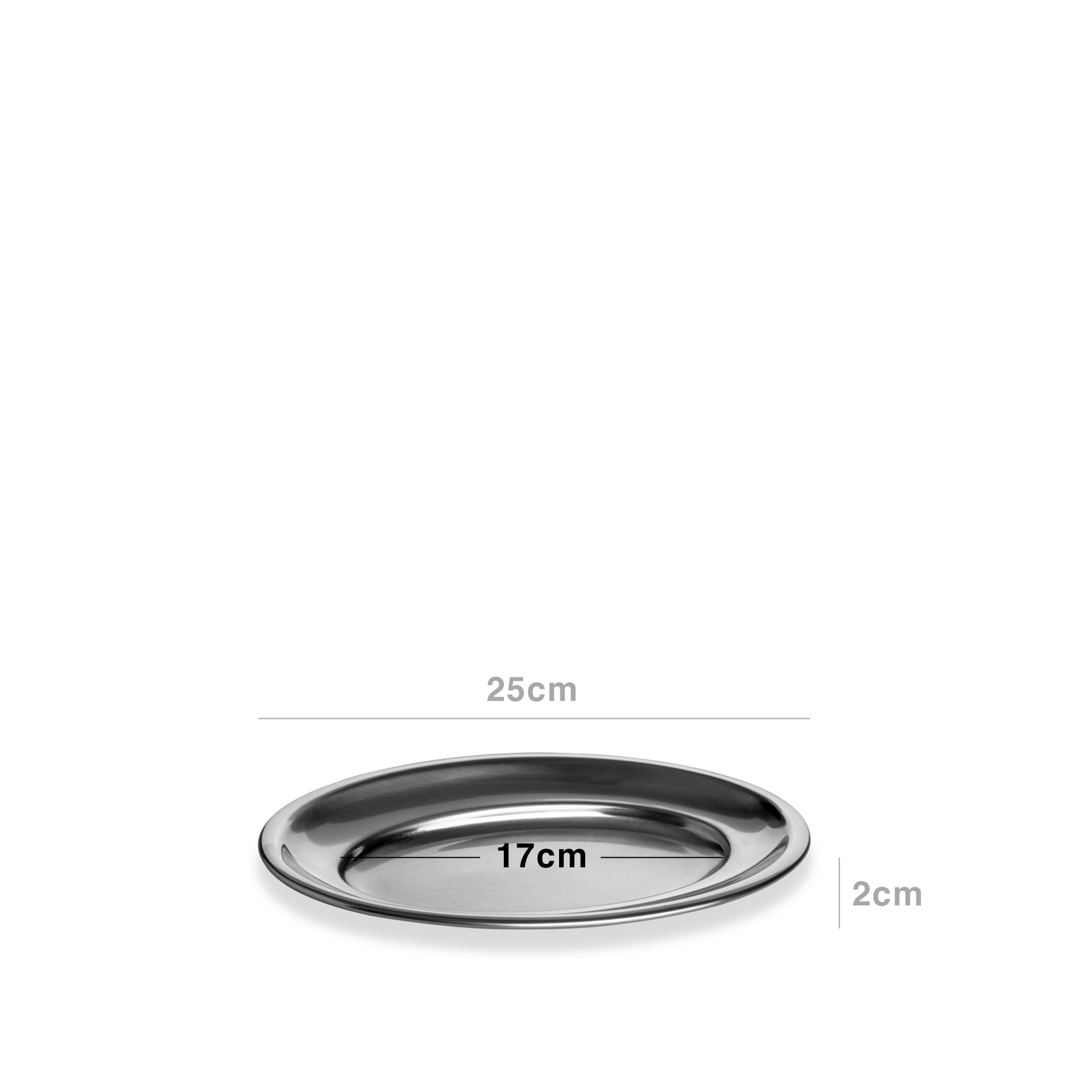Travessa Inox Cookware Oval 25X17X2cm