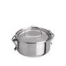 Marmita Inox sem Fundo Trmico Cookware Simples 500ml 12X6.5cm