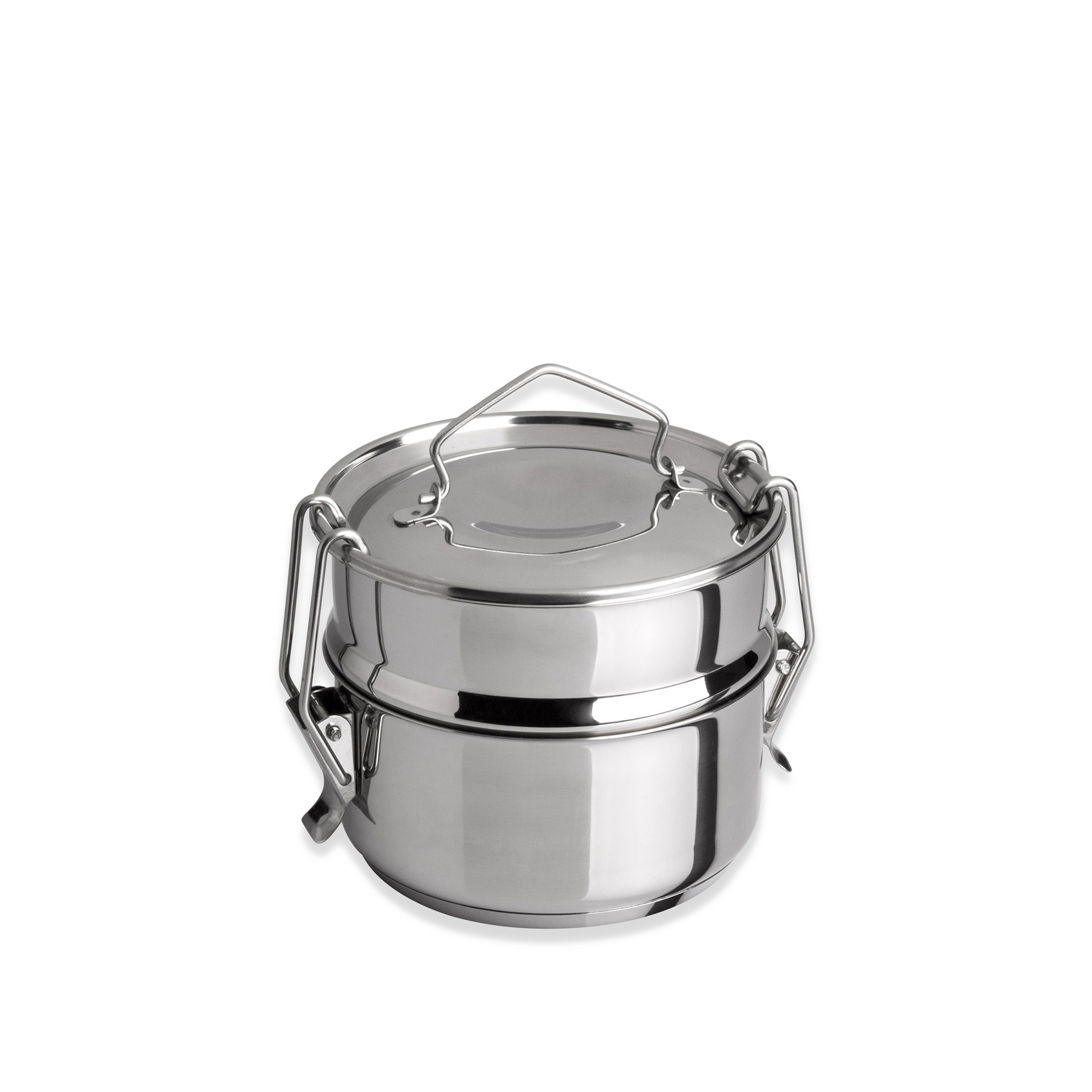 Marmita Inox Fundo Térmico Cookware Dupla 1500ml 14X12cm