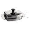 Manteigueira Inox Gourmet com Tampa 17.5X11.5X7cm Manteigueira Inox Gourmet com Tampa 17.5X11.5X7cm