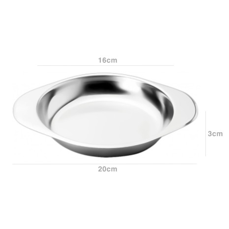 Frigideira Inox Gourmet com Asas 16X20X3cm - Image product