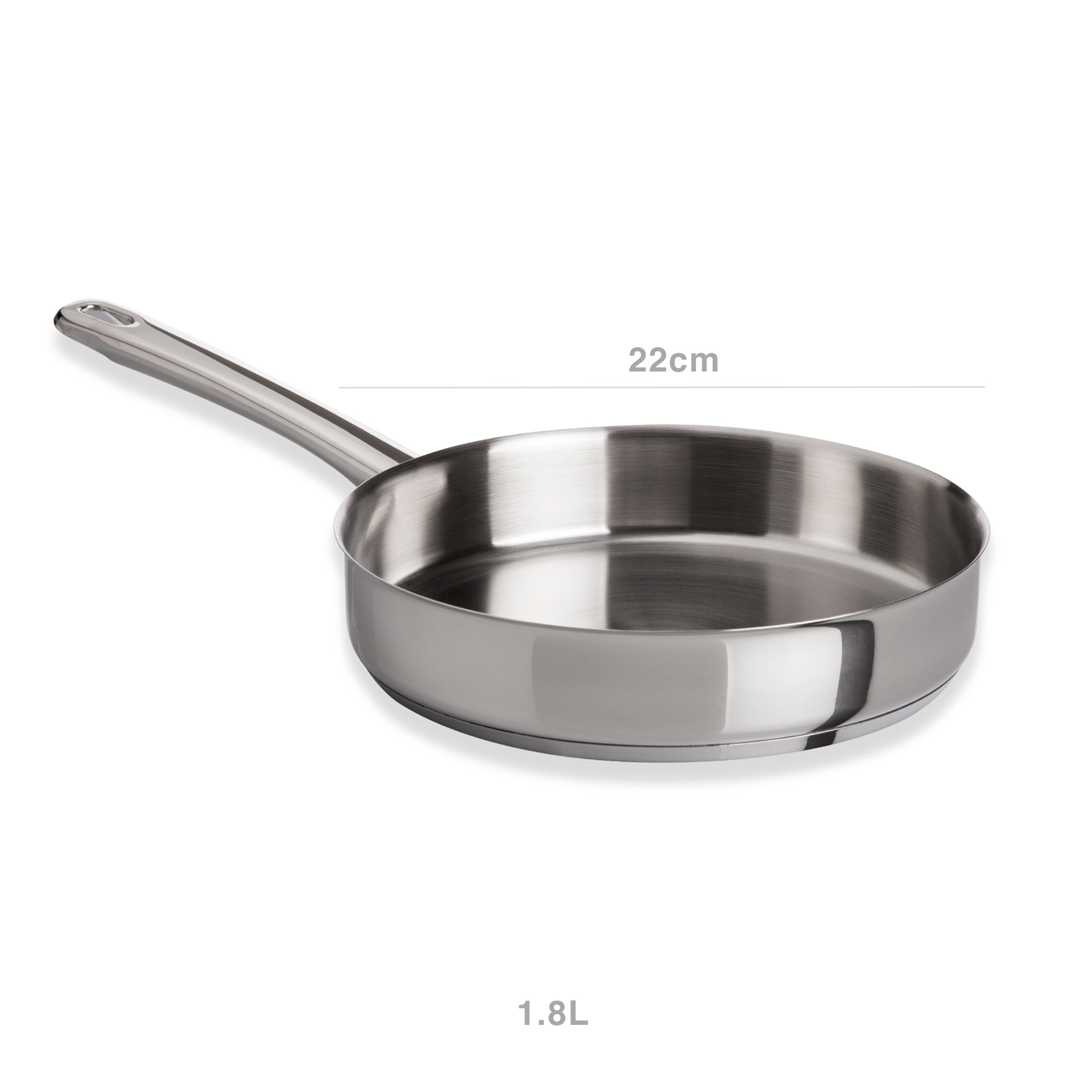 Frigideira Inox Charm com Cabo