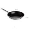 Frigideira Cónica Inox Grand Gourmet Antiaderente 6L 36X6.2cm Frigideira Cónica Inox Grand Gourmet Antiaderente 6L 36X6.2cm