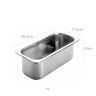 Cuvete Inox para Gelados 7L 36.5X17.5X12cm