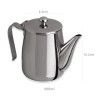 Cafeteira Inox Riviera Redondo N°2 500ml 8.4X10.2cm