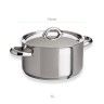 Caçarola Inox Charm com Asas Redondo N°14 1L 14cm Caçarola Inox Charm com Asas Redondo N°14 1L 14cm