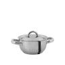 Caarola Inox 2004 com Asas Redonda 1L 14X7cm