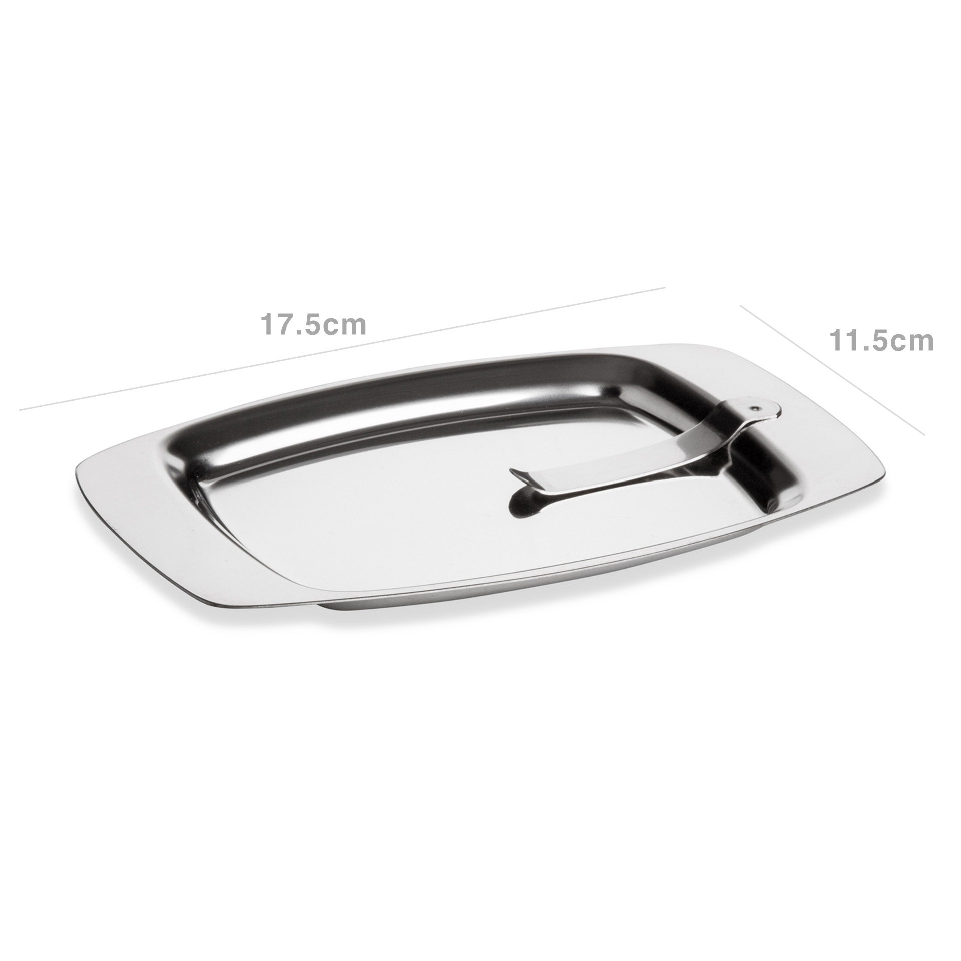 Bandeja Trocos Inox Gourmet com Mola 17.5X11.5X1cm