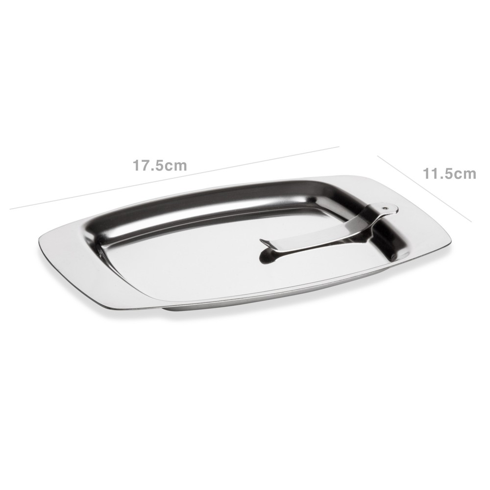 Bandeja Trocos Inox Gourmet com Mola 17.5X11.5X1cm