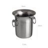 Balde Gelo Inox Grand Gourmet Redondo 5400ml 19X20cm