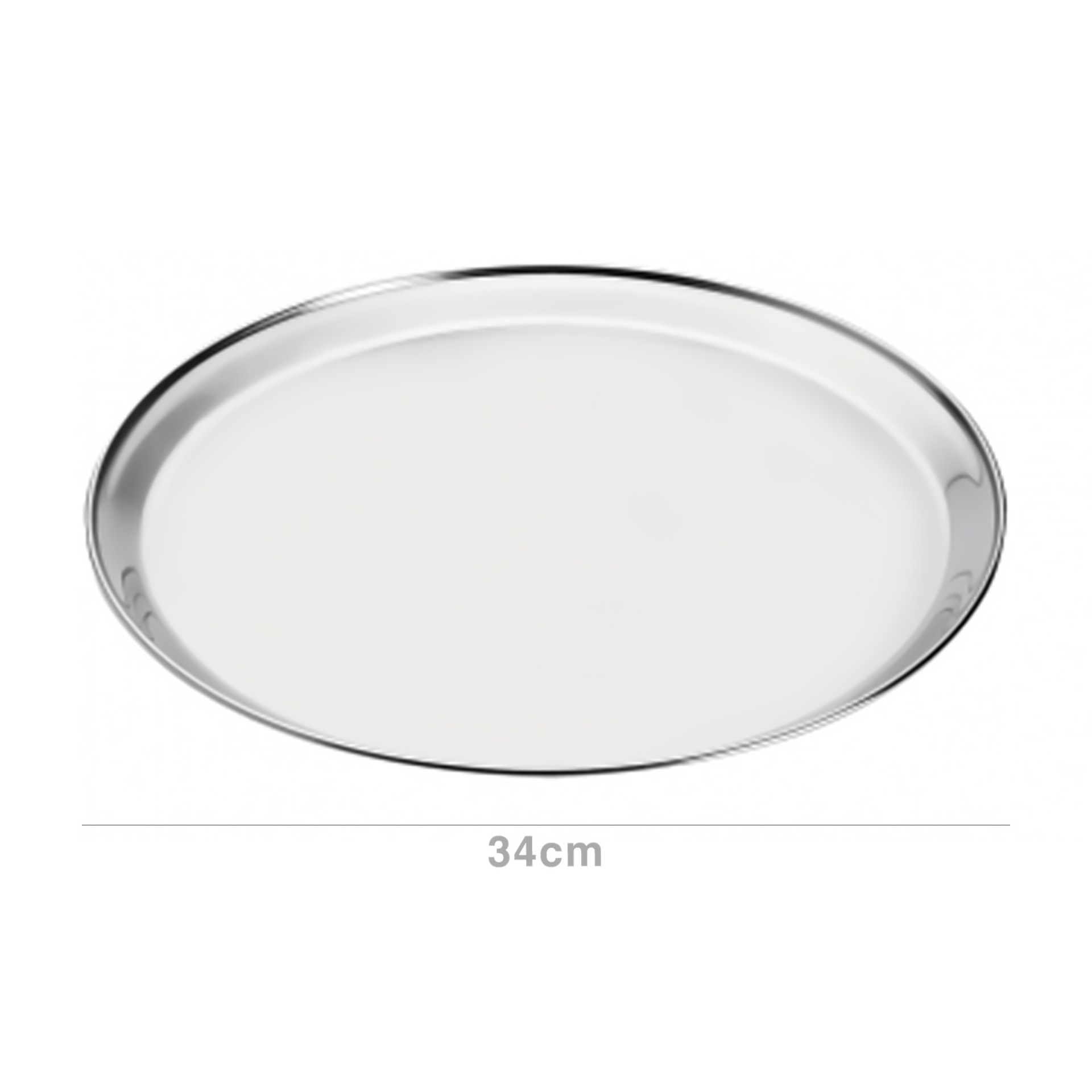 Bandeja Serviço Inox Gourmet Redonda