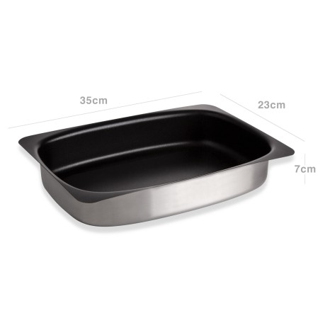 Assadeira Inox Grand Gourmet Antiaderente 35X23X7cm - Image product