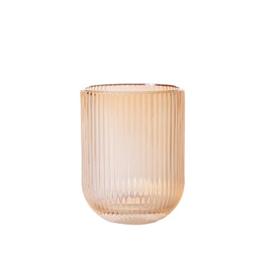 Copo sem p� vidro wave gold 250ml 7.5X9.5cm