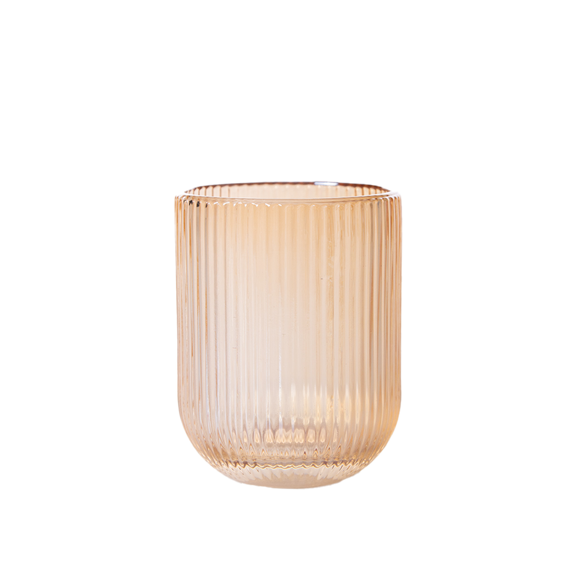 Copo sem pé vidro wave gold 250ml 7.5X9.5cm