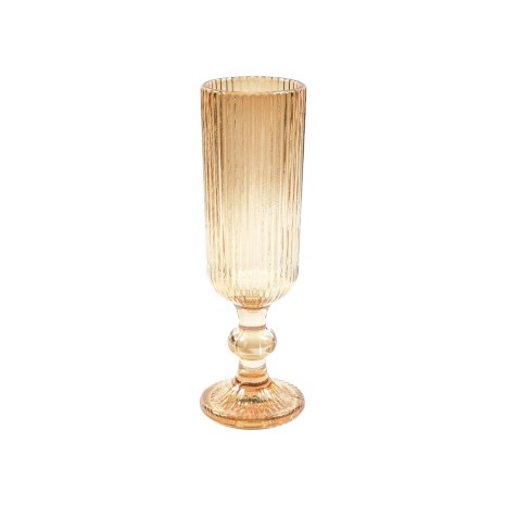Copo flute vidro wave gold 150ml 6X18.5cm - Image product