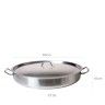 Caçarola Inox Grand Gourmet Baixa Industrial N°60 27.8L 60X10cm Caçarola Inox Grand Gourmet Baixa Industrial N°60 27.8L 60X10cm