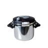 Panela Pressão Inox Ovni Redonda 8L 24X18.5cm Panela Pressão Inox Ovni Redonda 8L 24X18.5cm