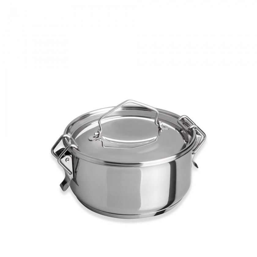 Marmita Inox Fundo Trmico Cookware Simples 500ml 12X7.5cm