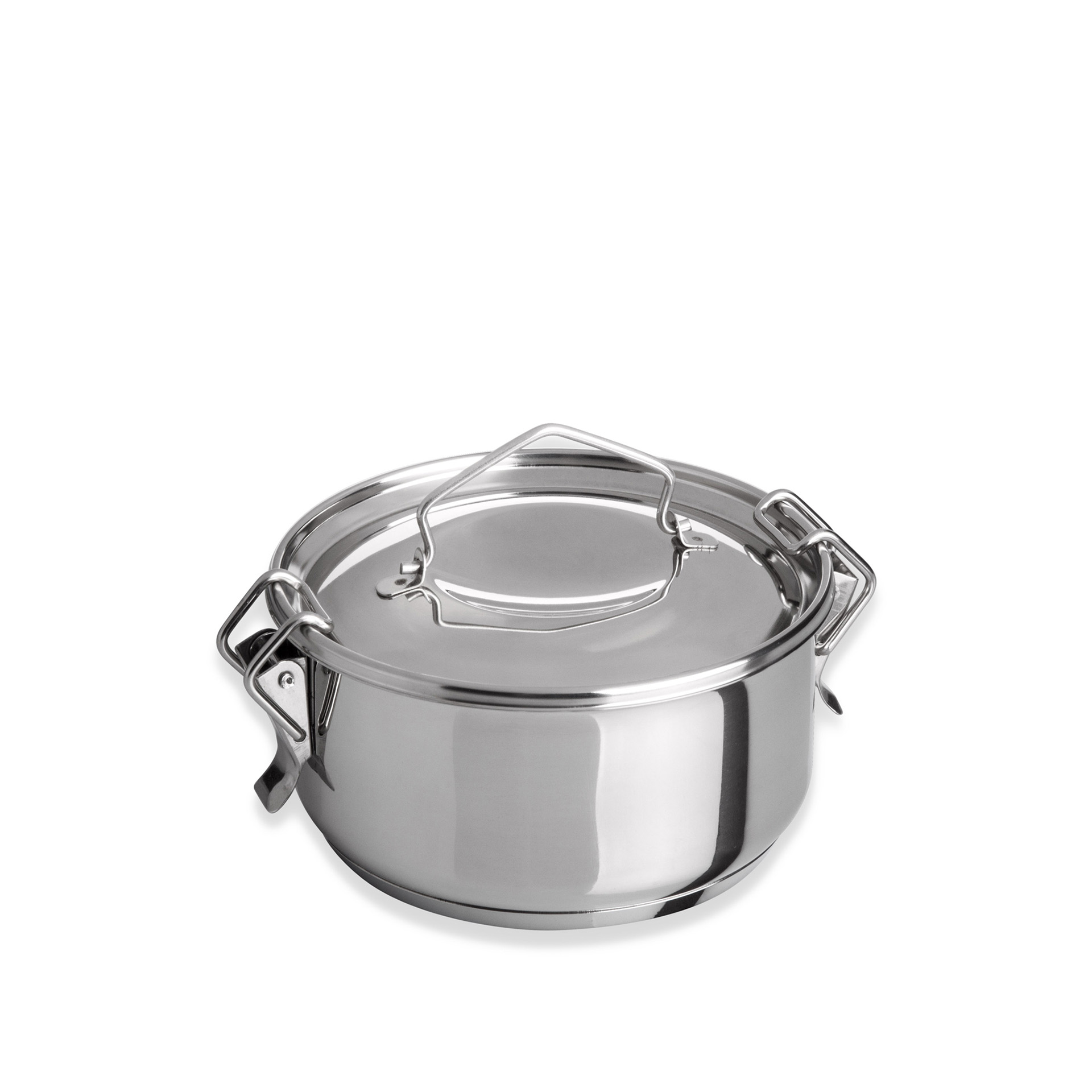 Marmita Inox Fundo Térmico Cookware Simples 500ml 12X7.5cm