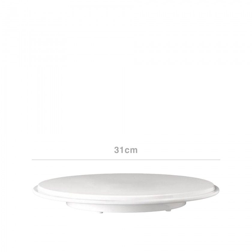 Bandeja Melamina Aps para Bolo Branco 31X3.5cm Bandeja Melamina Aps para Bolo Branco 31X3.5cm