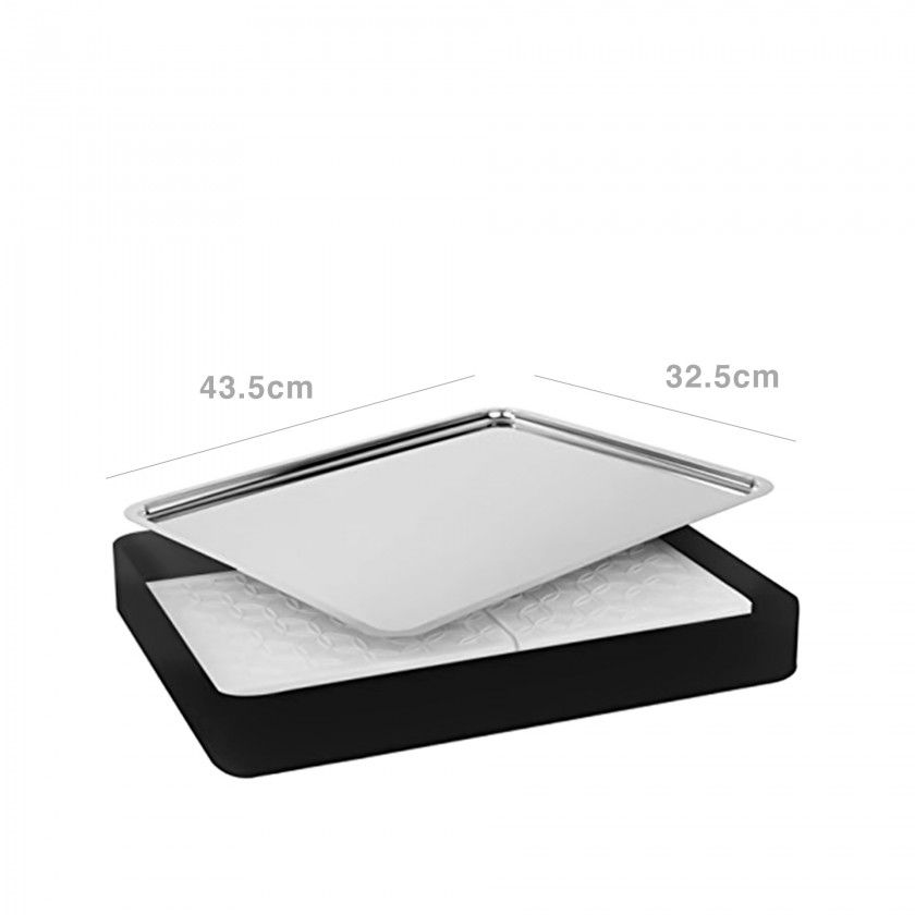 Bandeja Buffet Inox Aps 43.5X32.5X6cm