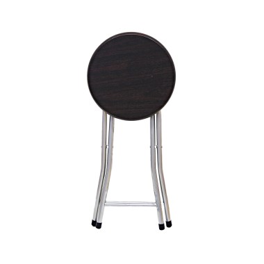 Banco Dobr�vel Redondo Castanho Escuro 30X47cm