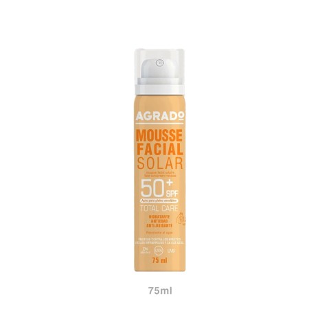 Mousse Facial Solar Agrado Spf50+ 75ml - Image product
