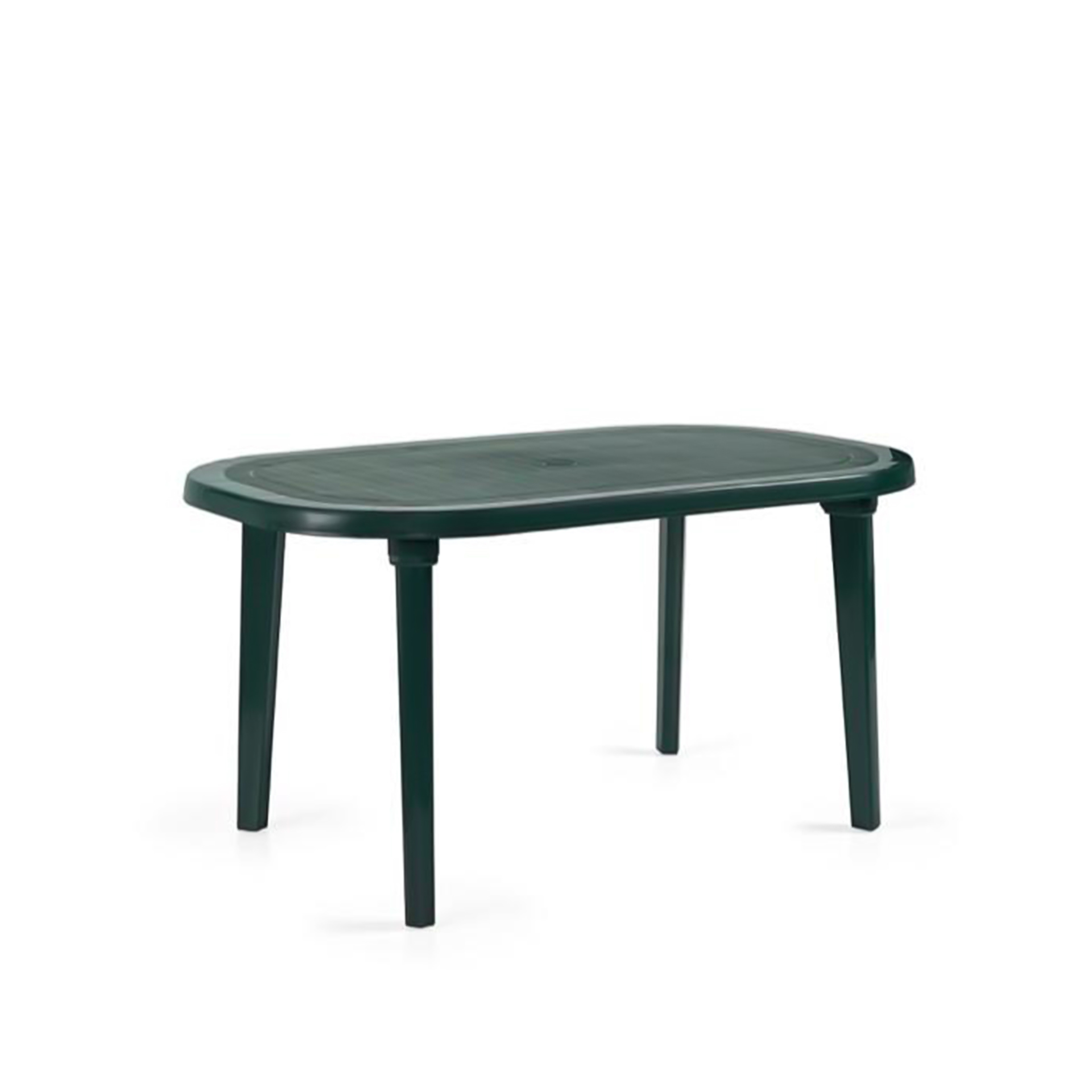 Mesa Plástica Braga Oval Verde 140X90X72cm