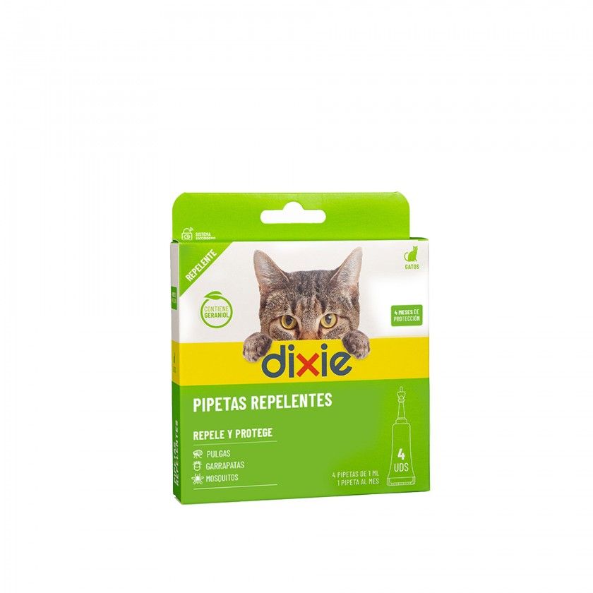 Repelente Gato Dixie 4X1ml