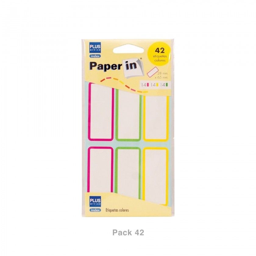 Etiquetas Autocolantes 28X65mm Pack 42 Etiquetas Autocolantes 28X65mm Pack 42