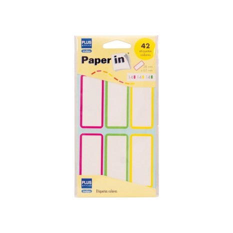 Etiquetas Autocolantes 28X65mm Pack 42 - Image product