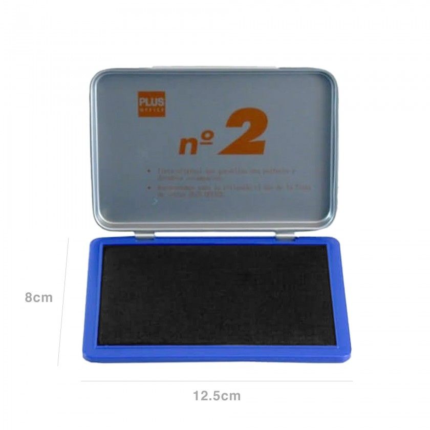 Almofada Carimbo N.2 Azul 8X12.5cm Almofada Carimbo N.2 Azul 8X12.5cm