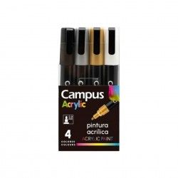 Marcador Tinta Acrílica Metal 2mm 4 Cores Marcador Tinta Acrílica Metal 2mm 4 Cores
